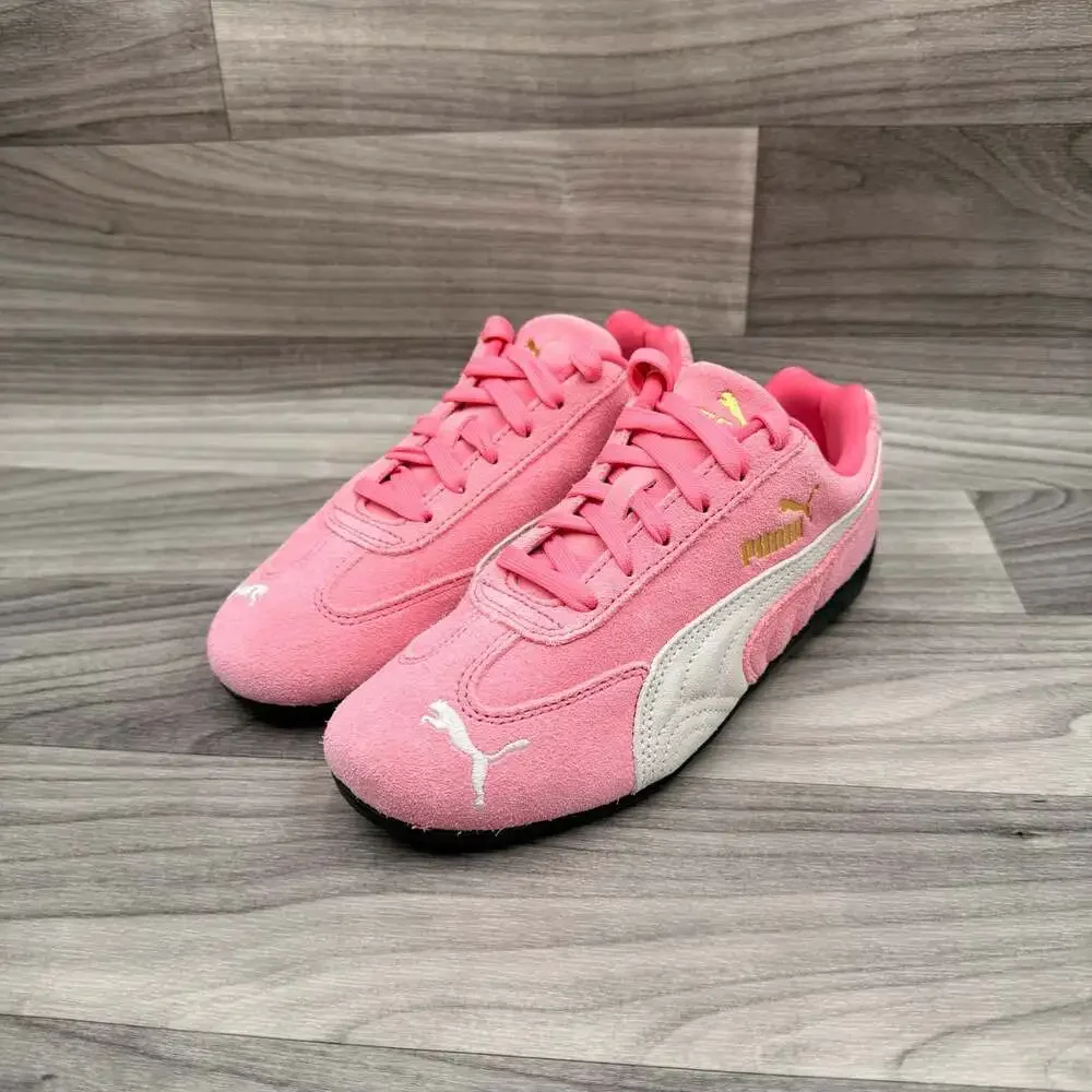 Puma NWOT Speedcat OG Big Kid 'Magic Rose' - Pink and White Suede Sneakers